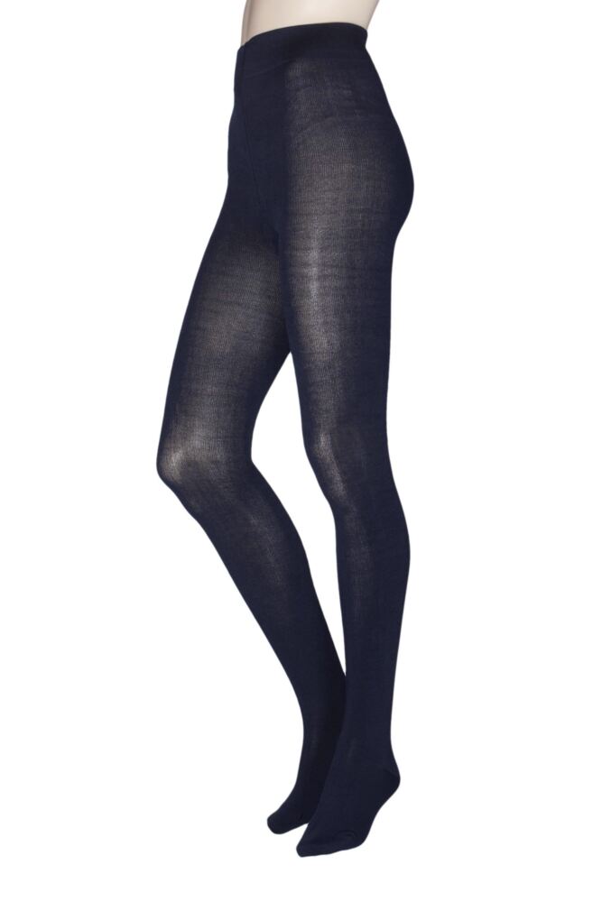 Ladies 1 Pair Thought Elgin Bamboo and Recycled Polyester Plain Tights