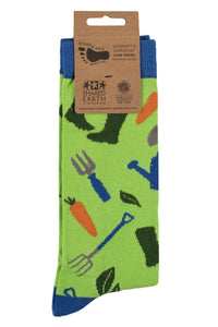Mens and Women's 1 Pair Shared Earth Fair Trade Gardening Bamboo Socks