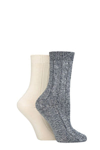 Ladies 2 Pair Charnos Cosy Bamboo Socks