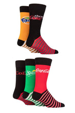 Load image into Gallery viewer, Mens and Ladies 5 Pair Coca-Cola, Diet Coke, Fanta, Sprite and Cherry Coke Socks