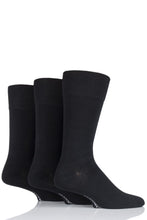 Load image into Gallery viewer, Mens 3 Pair Glenmuir Plain Comfort Cuff Socks