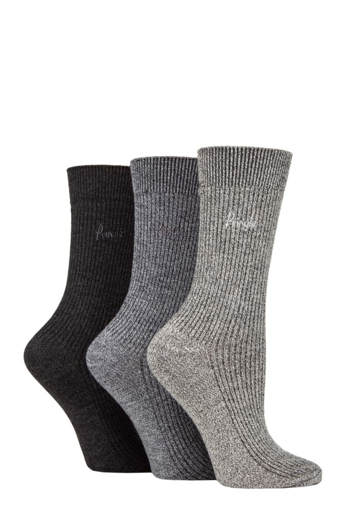 Ladies 3 Pair Pringle Bamboo Leisure Socks