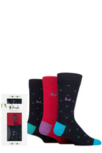 Load image into Gallery viewer, Mens 3 Pair Pringle Patterned Bamboo Rectangle Gift Boxed Socks