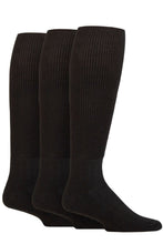 Load image into Gallery viewer, Mens and Ladies 3 Pair Iomi Footnurse Cushion Foot Bamboo Diabetic Knee High Socks