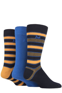 Mens 3 Pair Pringle Patterned Bamboo Socks