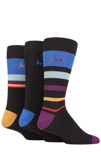 Mens 3 Pair Pringle Patterned Bamboo Socks