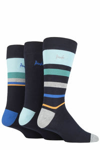 Mens 3 Pair Pringle Patterned Bamboo Socks
