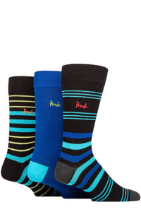 Mens 3 Pair Pringle Patterned Bamboo Socks