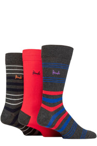 Mens 3 Pair Pringle Patterned Bamboo Socks
