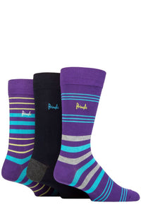 Mens 3 Pair Pringle Patterned Bamboo Socks