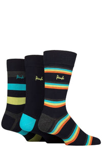Mens 3 Pair Pringle Patterned Bamboo Socks