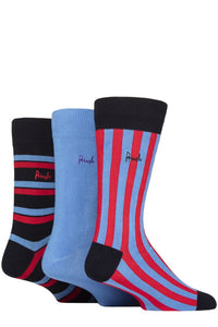 Mens 3 Pair Pringle Patterned Bamboo Socks