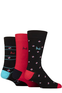 Mens 3 Pair Pringle Patterned Bamboo Socks