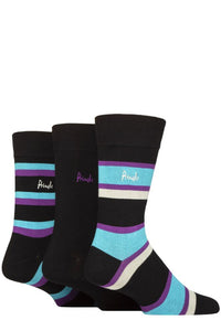 Mens 3 Pair Pringle Patterned Bamboo Socks