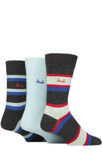 Mens 3 Pair Pringle Patterned Bamboo Socks
