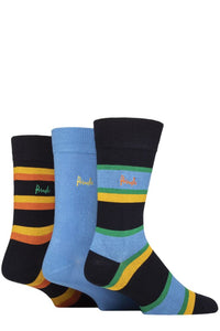 Mens 3 Pair Pringle Patterned Bamboo Socks