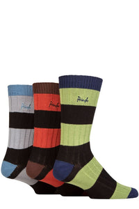 Mens 3 Pair Pringle Bamboo Leisure Socks