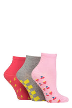 Load image into Gallery viewer, Ladies 3 Pair SOCKSHOP Patterned Bamboo Ankle Socks