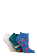 Load image into Gallery viewer, Ladies 3 Pair SOCKSHOP Speckled Bamboo Trainer Socks