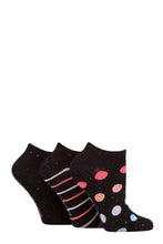 Load image into Gallery viewer, Ladies 3 Pair SOCKSHOP Speckled Bamboo Trainer Socks