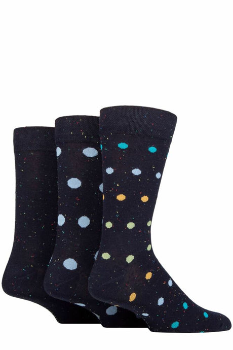Mens 3 Pair SOCKSHOP Speckled Bamboo Socks