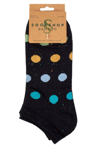 Mens 3 Pair SOCKSHOP Speckled Bamboo Trainer Socks