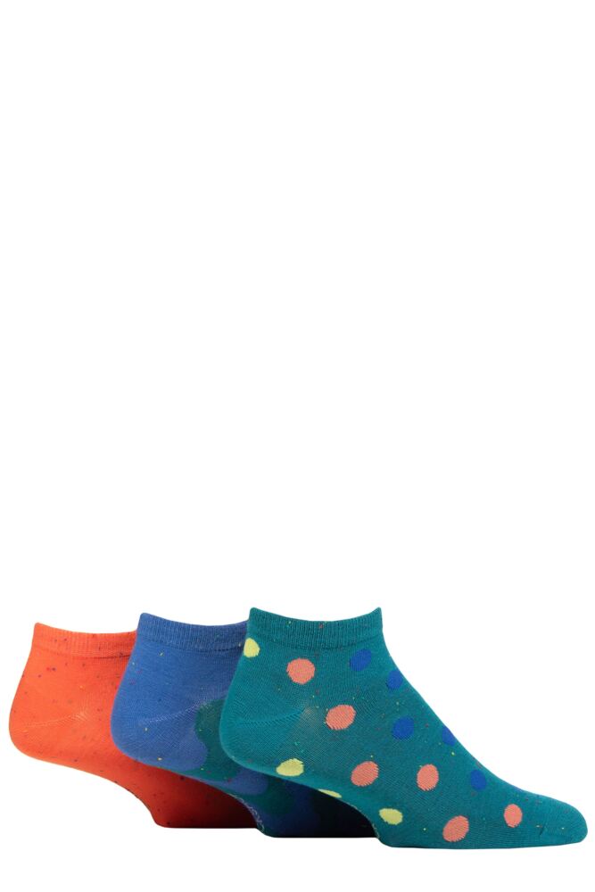 Mens 3 Pair SOCKSHOP Speckled Bamboo Trainer Socks