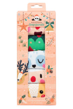 Load image into Gallery viewer, Ladies 5 Pair SOCKSHOP Lazy Panda Christmas Gift Boxed Bamboo Socks