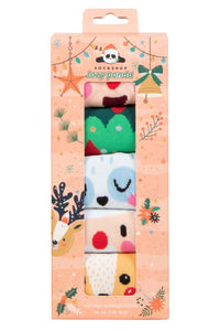 Ladies 5 Pair SOCKSHOP Lazy Panda Christmas Gift Boxed Bamboo Socks