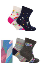 Load image into Gallery viewer, Babies and Kids 4 Pair Thought Luma Bamboo Unicorn Gift Boxed Socks