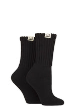 Load image into Gallery viewer, Ladies 2 Pair Elle Bamboo Slouch Sports Socks