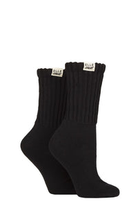 Ladies 2 Pair Elle Bamboo Slouch Sports Socks