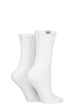 Load image into Gallery viewer, Ladies 2 Pair Elle Bamboo Slouch Sports Socks