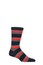 Load image into Gallery viewer, Mens 1 Pair Thought Wilbert Stripe Bamboo and Organic Cotton Socks