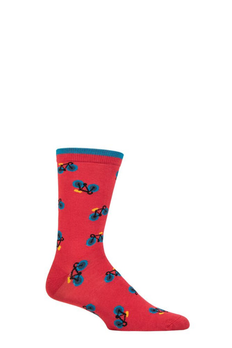 Mens 1 Pair Thought Teri Bamboo Bike Socks
