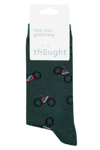 Mens 1 Pair Thought Marquis Bike Bamboo Socks