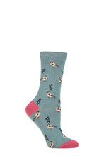 Load image into Gallery viewer, Ladies 1 Pair Thought Eden Bamboo Bird Socks