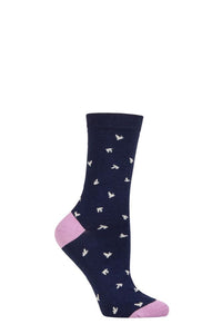 Ladies 1 Pair Thought Wren Bamboo Bird Socks