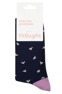 Ladies 1 Pair Thought Wren Bamboo Bird Socks