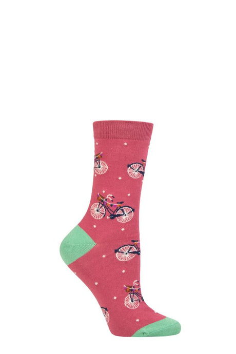 Ladies 1 Pair Thought Josie Bamboo Bike Socks