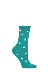 Ladies 1 Pair Thought Niamh Clover Bamboo Socks