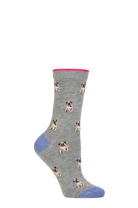 Ladies 1 Pair Thought Kenna Dog Bamboo Socks