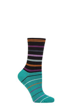 Load image into Gallery viewer, Ladies 1 Pair Thought Lauryn Fine Stripe Bamboo Socks