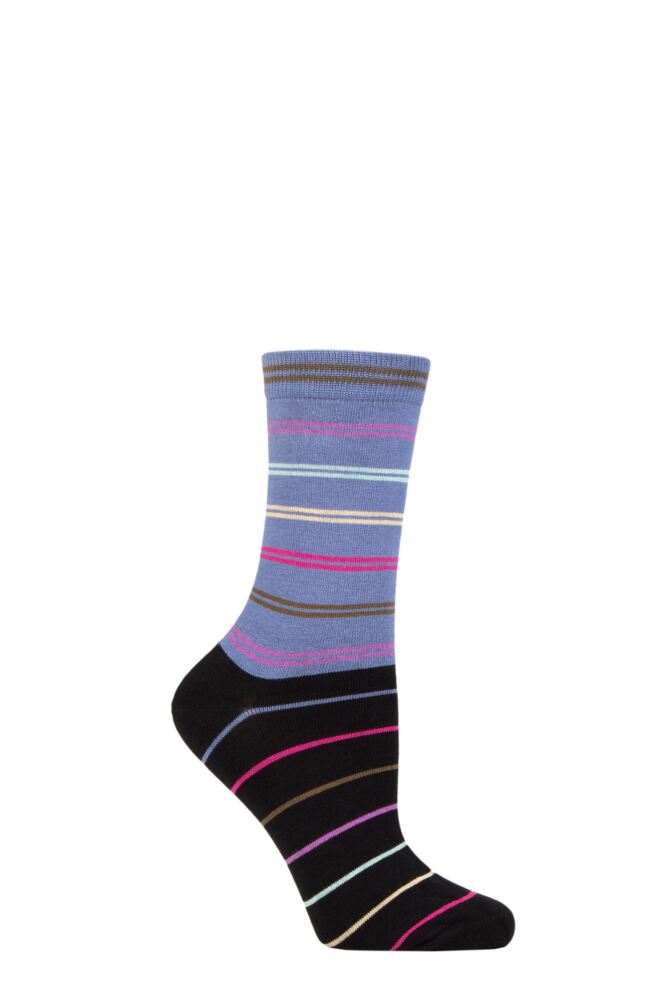 Ladies 1 Pair Thought Lauryn Fine Stripe Bamboo Socks