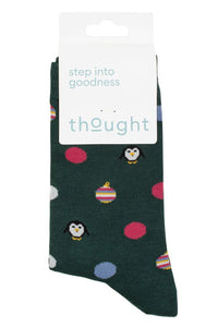 Ladies 1 Pair Thought Neva Penguin Bamboo Socks