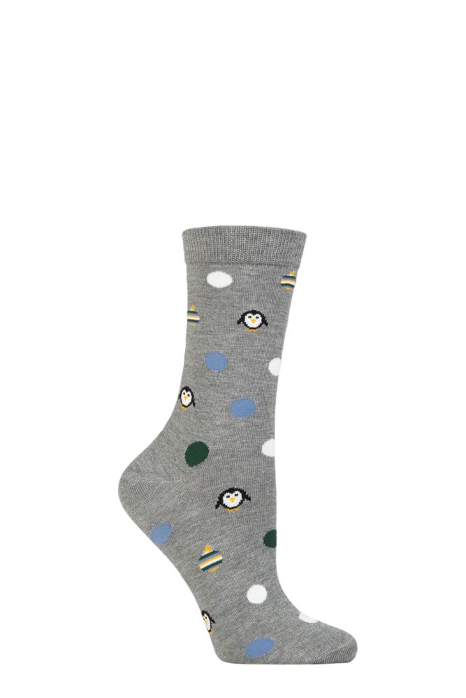 Ladies 1 Pair Thought Neva Penguin Bamboo Socks