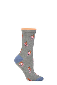 Ladies 1 Pair Thought Bamboo and Organic Cotton Animal Socks