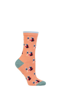 Ladies 1 Pair Thought Bamboo and Organic Cotton Animal Socks