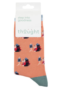 Ladies 1 Pair Thought Bamboo and Organic Cotton Animal Socks