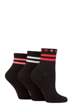 Load image into Gallery viewer, Ladies 3 Pair Elle Half Cushion Bamboo Sport Anklet Socks